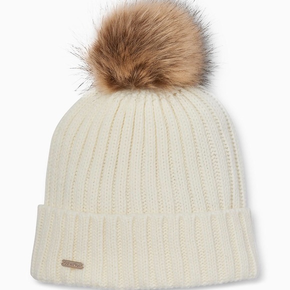 calvin klein beanie white